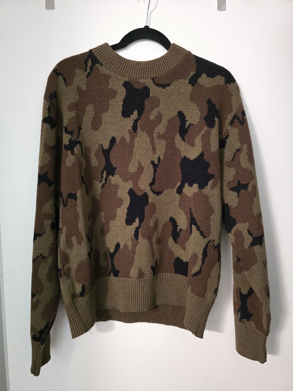 Camouflage Crewneck Sweater - Brown/Olive